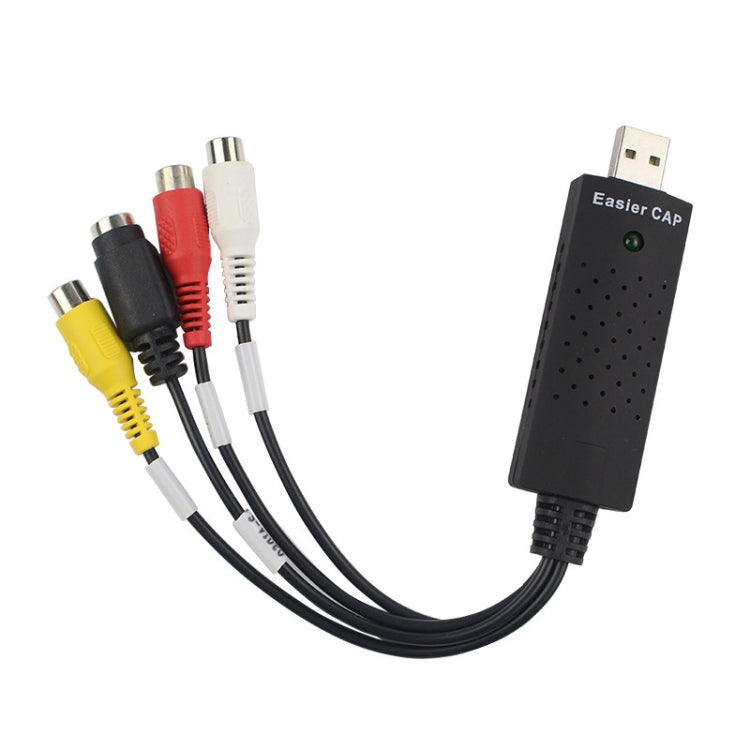 Connettore portatile USB 2.0 video + audio RCA femmina-femmina per TV/DVD/VHS Supporto Vista 64/win 7/win 8/win 10/Mac OS