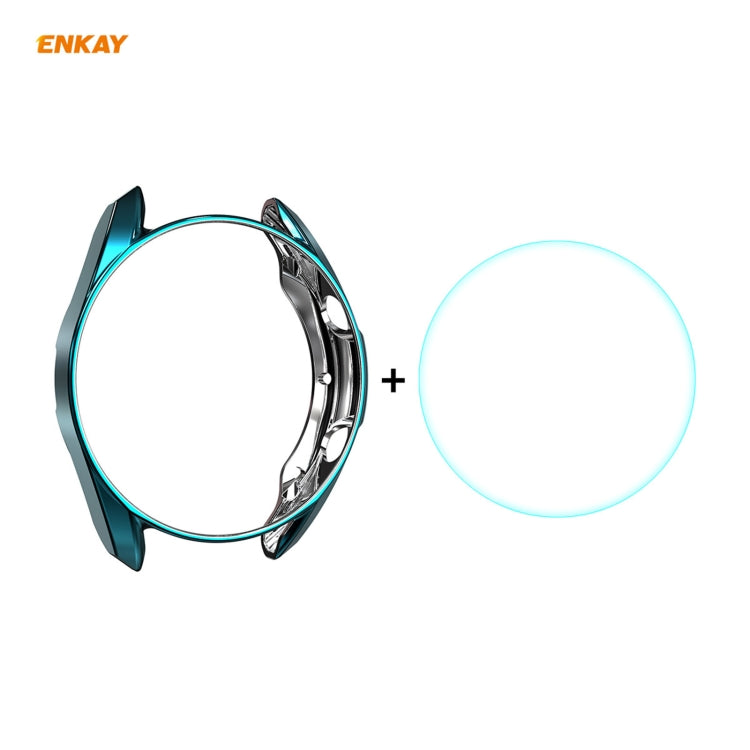 Per Samsung Galaxy Watch 3 41mm 2 in 1 ENKAY Hat-Prince Custodia morbida in TPU elettrolitico + 0,2 mm 9H 2.15D Pellicola in vetro temperato con bordo curvo