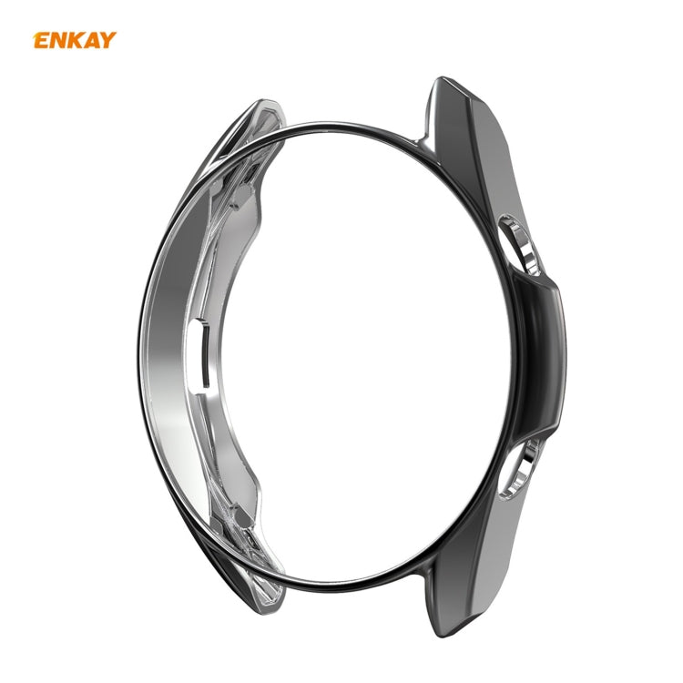 Per Samsung Galaxy Watch 3 45mm 2 in 1 ENKAY Hat-Prince Custodia morbida in TPU elettrolitico + 0,2 mm 9H 2.15D Pellicola in vetro temperato con bordo curvo