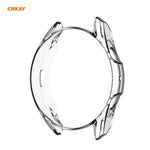 Custodia in TPU trasparente ENKAY Hat-Prince 2 in 1 + pellicola in vetro temperato con bordo curvo da 0,2 mm 9H 2,15D, For Samsung Galaxy Watch 3 41mm, For Samsung Galaxy Watch 3 45mm