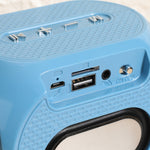 T&G TG196 Altoparlante Bluetooth subwoofer TWS con cavo intrecciato, supporto USB/AUX/scheda TF/FM