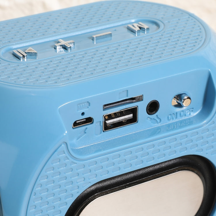 T&G TG196 Altoparlante Bluetooth subwoofer TWS con cavo intrecciato, supporto USB/AUX/scheda TF/FM