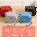 T&G TG196 Altoparlante Bluetooth subwoofer TWS con cavo intrecciato, supporto USB/AUX/scheda TF/FM