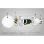 FUT017 Lampadina LED doppia bianca 6W 2.4GHZ RF controllabile Wifi abilitato CCT Luminosità regolabile dimmerabile