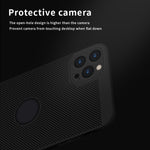 MOFi Texture a nido d'ape Cover posteriore protettiva antiurto per PC traspirante, For iPhone 12 mini, For iPhone 12 Pro Max, For iPhone 12, For iPhone 12 Pro