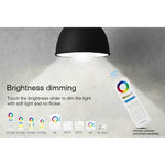 FUT012 E27 9W RGB + CCT Lampadina LED 100V-240V Lampadina intelligente con telecomando a colori WiFi 2.4G Wireless