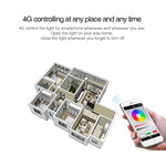 FUT012 E27 9W RGB + CCT Lampadina LED 100V-240V Lampadina intelligente con telecomando a colori WiFi 2.4G Wireless