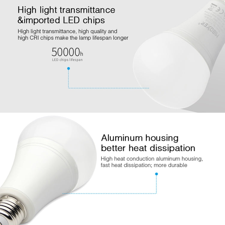 FUT105 12W RGB + CCT Lampadina LED E27 Luce interna 2.4G Smart Phone remoto Controllo APP Camera da letto Soggiorno AC100 ~ 240V