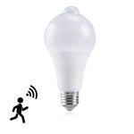 Sensore di movimento impermeabile a luce LED Sensore a infrarossi E27 Lampadina a sensore LED Luce bianca