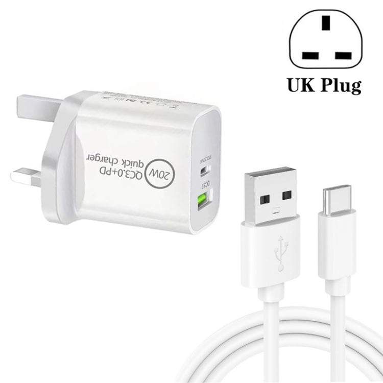Caricabatterie da viaggio 18W doppia USB PD 3.0 QC 3.0