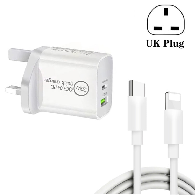 Caricatore da viaggio 18W USB PD QC 3.0 con cavo Type-C