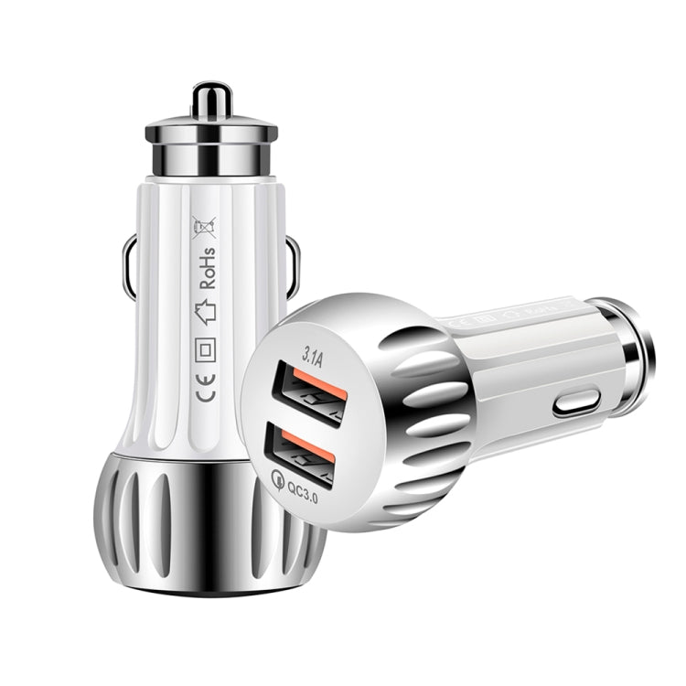 Caricabatteria da auto USB a doppia porta YSY-310QC18W QC3.0 per Apple / Huawei / Samsung / Xiaomi, YSY-310QC18W, Car Charger