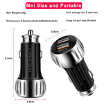 Caricabatteria da auto USB a doppia porta YSY-310QC18W QC3.0 per Apple / Huawei / Samsung / Xiaomi, YSY-310QC18W, Car Charger