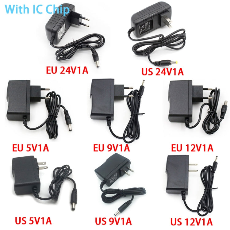 100-240 V CA a CC Adattatore per caricabatterie di alimentazione IC 5 V 9 V 12 V 24 V 1 A, IC EU 5V1A, IC EU 9V1A, IC EU 12V1A, IC EU 24V1A, IC US 5V1A, IC US 9V1A, IC US 12V1A, IC US 24V1A