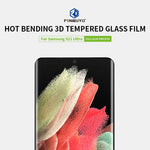 PINWUYO 9H Pellicola in vetro temperato per piegatura a caldo 3D, For Samsung Galaxy S21 Ultra 5G
