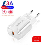 Caricabatterie da viaggio USB 18W QC 3.0 con cavo Micro USB 1m