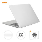 ENKAY Custodia protettiva per laptop opaca 3 in 1 + Pellicola per tastiera in TPU versione USA + Set di tappi antipolvere per MacBook Pro 13,3 pollici A1706 / A1989 / A2159 (con Touch Bar), For MacBook Pro 13.3 inch A1706 (with Touch Bar)