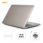 ENKAY Custodia protettiva per laptop in cristallo 3 in 1 + pellicola per tastiera in TPU versione USA + set di tappi antipolvere per MacBook Pro 15,4 pollici A1707 e A1990 (con Touch Bar), For MacBook Pro 15.4 inch A1707 (with Touch Bar)