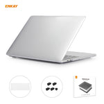 ENKAY Custodia protettiva per laptop in cristallo 3 in 1 + pellicola per tastiera in TPU versione USA + set di tappi antipolvere per MacBook Pro 15,4 pollici A1707 e A1990 (con Touch Bar), For MacBook Pro 15.4 inch A1707 (with Touch Bar)