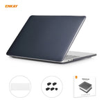 ENKAY Custodia protettiva per laptop in cristallo 3 in 1 + Pellicola per tastiera in TPU versione UE + Set di tappi antipolvere per MacBook Pro 15,4 pollici A1707 e A1990 (con Touch Bar), For MacBook Pro 15.4 inch A1707 (with Touch Bar)