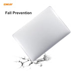 ENKAY Custodia protettiva per laptop in cristallo 3 in 1 + Pellicola per tastiera in TPU versione UE + Set di tappi antipolvere per MacBook Pro 15,4 pollici A1707 e A1990 (con Touch Bar), For MacBook Pro 15.4 inch A1707 (with Touch Bar)