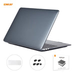 ENKAY Custodia protettiva per laptop in cristallo 3 in 1 + pellicola per tastiera in TPU versione USA + set di tappi antipolvere per MacBook Air 13,3 pollici A1932 (2018), For MacBook Air 13.3 inch A1932 (2018)