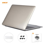 ENKAY Custodia protettiva per laptop in cristallo 3 in 1 + pellicola per tastiera in TPU versione USA + set di tappi antipolvere per MacBook Air 13,3 pollici A1932 (2018), For MacBook Air 13.3 inch A1932 (2018)