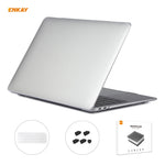 ENKAY Custodia protettiva per laptop in cristallo 3 in 1 + pellicola per tastiera in TPU versione USA + set di tappi antipolvere per MacBook Air 13,3 pollici A1932 (2018), For MacBook Air 13.3 inch A1932 (2018)