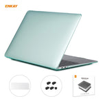 ENKAY Custodia protettiva per laptop in cristallo 3 in 1 + Pellicola per tastiera in TPU versione UE + Set di tappi antipolvere per MacBook Air 13,3 pollici A1932 (2018), For MacBook Air 13.3 inch A1932 (2018)