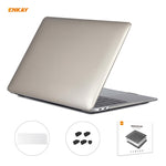 ENKAY Custodia protettiva per laptop in cristallo 3 in 1 + Pellicola per tastiera in TPU versione UE + Set di tappi antipolvere per MacBook Air 13,3 pollici A1932 (2018), For MacBook Air 13.3 inch A1932 (2018)