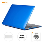ENKAY Custodia protettiva per laptop in cristallo 3 in 1 + pellicola per tastiera in TPU versione USA + set di tappi antipolvere per MacBook Air 13,3 pollici A2179 e A2337 (2020), For MacBook Air 13.3 inch A2179 (2020)