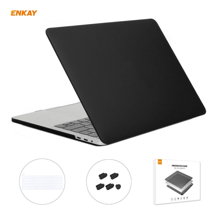 ENKAY 3 in 1 custodia protettiva opaca per laptop + pellicola per tastiera in TPU versione USA + set di tappi antipolvere per MacBook Pro 16 pollici A2141 (con Touch Bar), For MacBook Pro 16 inch A2141 (with Touch Bar)