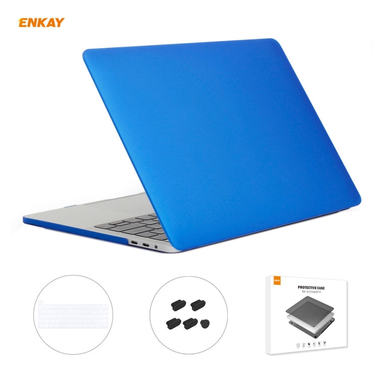 ENKAY 3 in 1 custodia protettiva opaca per laptop + pellicola per tastiera in TPU versione USA + set di tappi antipolvere per MacBook Pro 16 pollici A2141 (con Touch Bar), For MacBook Pro 16 inch A2141 (with Touch Bar)