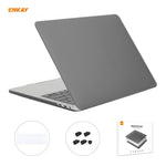 ENKAY Custodia protettiva per laptop opaca 3 in 1 + Pellicola per tastiera in TPU versione UE + Set di tappi antipolvere per MacBook Pro 16 pollici A2141 (带Touch Bar) (con Touch Bar), For MacBook Pro 16 inch A2141 (with Touch Bar)