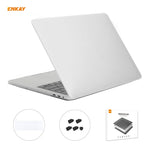 ENKAY Custodia protettiva per laptop opaca 3 in 1 + Pellicola per tastiera in TPU versione UE + Set di tappi antipolvere per MacBook Pro 16 pollici A2141 (带Touch Bar) (con Touch Bar), For MacBook Pro 16 inch A2141 (with Touch Bar)