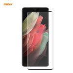 Per Samsung Galaxy S21 Ultra ENKAY Hat-Prince 0.26mm 9H 3D Pellicola in vetro temperato curvo a schermo intero a prova di esplosione, For Samsung Galaxy S21 Ultra(1pc), For Samsung Galaxy S21 Ultra(2pcs), For Samsung Galaxy S21 Ultra(5pcs)