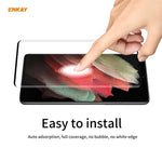 Per Samsung Galaxy S21 Ultra ENKAY Hat-Prince 0.26mm 9H 3D Pellicola in vetro temperato curvo a schermo intero a prova di esplosione, For Samsung Galaxy S21 Ultra(1pc), For Samsung Galaxy S21 Ultra(2pcs), For Samsung Galaxy S21 Ultra(5pcs)