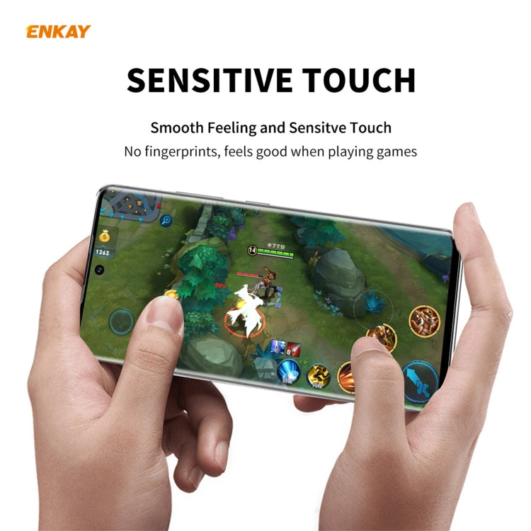 Per Samsung Galaxy S21 Ultra ENKAY Hat-Prince 0.26mm 9H 3D Pellicola in vetro temperato curvo a schermo intero a prova di esplosione, For Samsung Galaxy S21 Ultra(1pc), For Samsung Galaxy S21 Ultra(2pcs), For Samsung Galaxy S21 Ultra(5pcs)