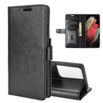Per Samsung Galaxy S21 Ultra R64 Texture Custodia protettiva a vibrazione orizzontale singola con supporto e slot per schede e portafoglio e cornice per foto, For Samsung Galaxy S21 Ultra