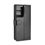 Per Samsung Galaxy S21 Ultra R64 Texture Custodia protettiva a vibrazione orizzontale singola con supporto e slot per schede e portafoglio e cornice per foto, For Samsung Galaxy S21 Ultra