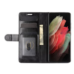 Per Samsung Galaxy S21 Ultra R64 Texture Custodia protettiva a vibrazione orizzontale singola con supporto e slot per schede e portafoglio e cornice per foto, For Samsung Galaxy S21 Ultra