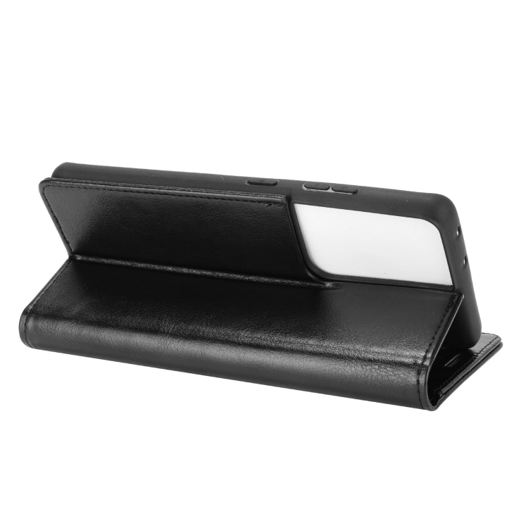 Per Samsung Galaxy S21 Ultra R64 Texture Custodia protettiva a vibrazione orizzontale singola con supporto e slot per schede e portafoglio e cornice per foto, For Samsung Galaxy S21 Ultra