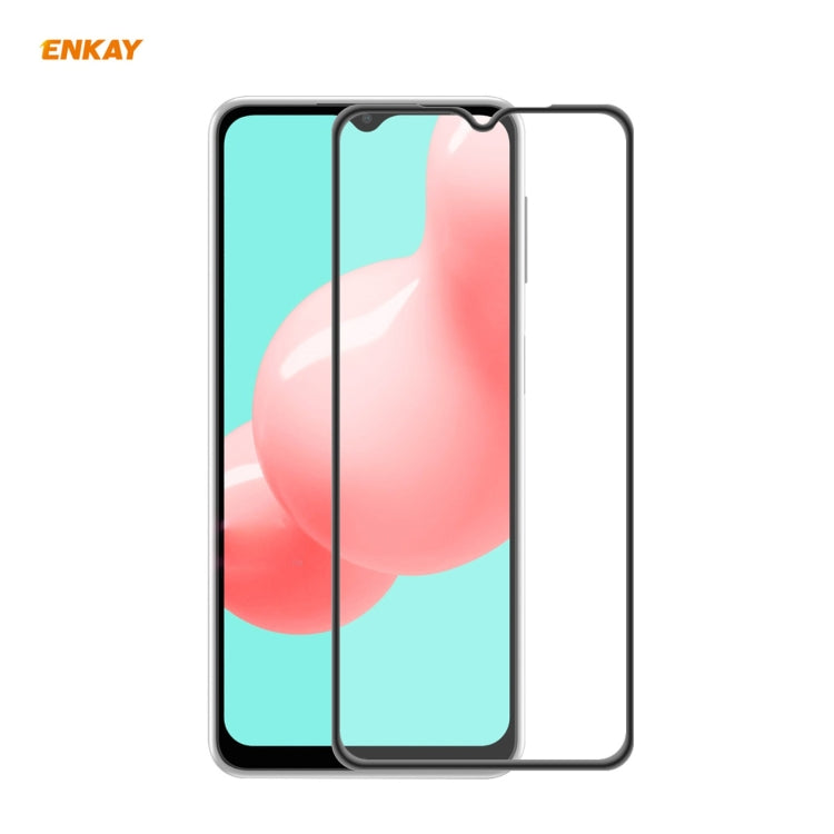 ENKAY Hat-Prince Protezione anticaduta per pellicola a schermo intero in vetro temperato con colla piena anti-caduta, For Samsung Galaxy A32 5G / M12 / A12, For Samsung Galaxy A52 4G / 5G, For Samsung Galaxy A72 4G / 5G