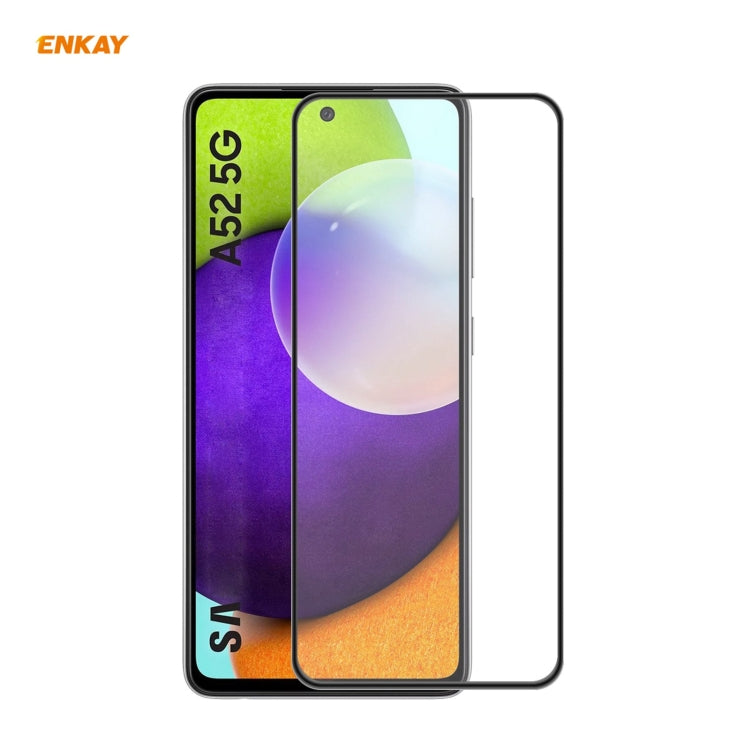 ENKAY Hat-Prince Protezione anticaduta per pellicola a schermo intero in vetro temperato con colla piena anti-caduta, For Samsung Galaxy A32 5G / M12 / A12, For Samsung Galaxy A52 4G / 5G, For Samsung Galaxy A72 4G / 5G