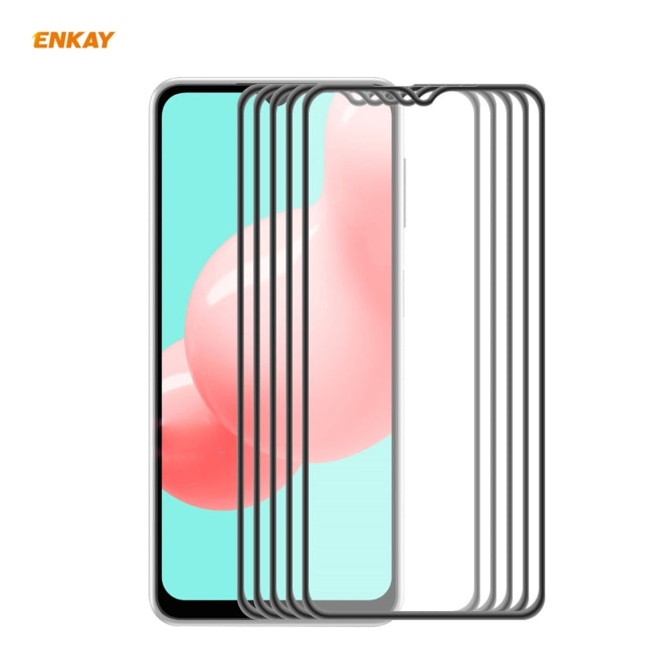 5 PZ ENKAY Hat-Prince Anti-drop Full Glue Vetro temperato Pellicola a schermo intero Protezione anti-caduta, For Samsung Galaxy A52 4G / 5G, For Samsung Galaxy A72 4G / 5G, For Samsung Galaxy A32 5G / M12 / A12