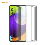 5 PZ ENKAY Hat-Prince Anti-drop Full Glue Vetro temperato Pellicola a schermo intero Protezione anti-caduta, For Samsung Galaxy A52 4G / 5G, For Samsung Galaxy A72 4G / 5G, For Samsung Galaxy A32 5G / M12 / A12