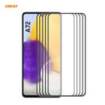 5 PZ ENKAY Hat-Prince Anti-drop Full Glue Vetro temperato Pellicola a schermo intero Protezione anti-caduta, For Samsung Galaxy A52 4G / 5G, For Samsung Galaxy A72 4G / 5G, For Samsung Galaxy A32 5G / M12 / A12