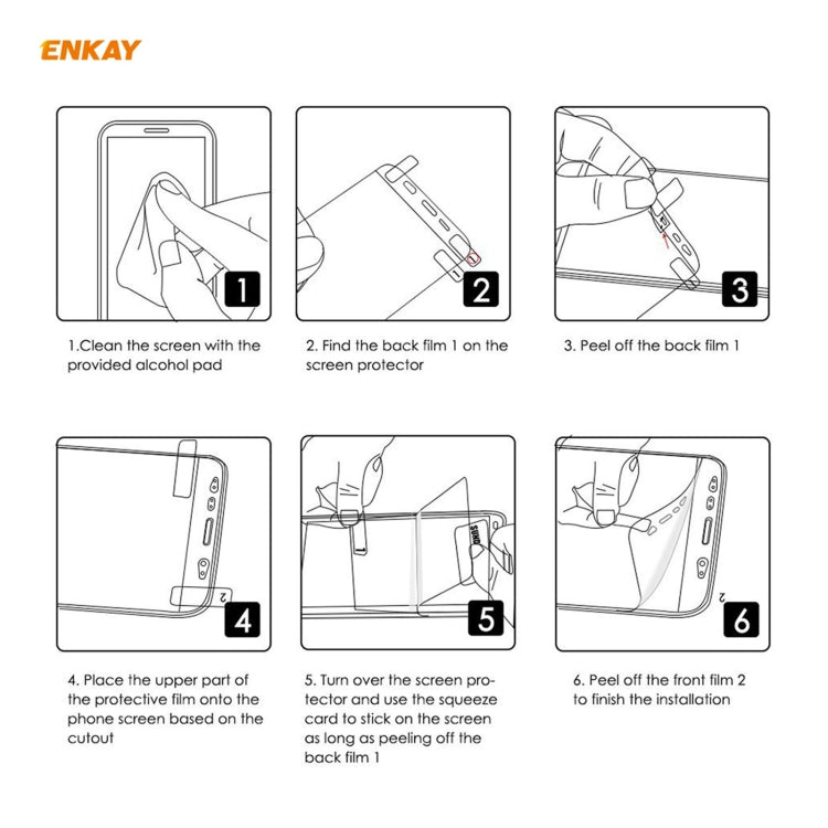 ENKAY Hat-Prince 0.1mm 3D Full Screen Protector Pellicola idrogel antideflagrante, For iPhone 12 mini, For iPhone 12 / 12 Pro, For iPhone 12 Pro Max