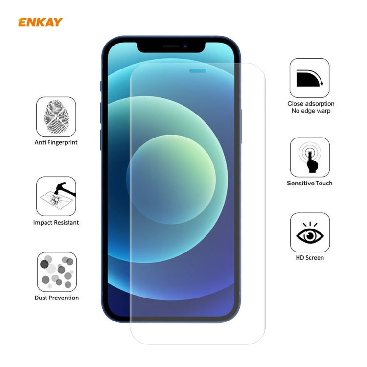 5 PZ ENKAY Hat-Prince 0.1mm 3D Full Screen Protector Pellicola idrogel a prova di esplosione, For iPhone 12 mini, For iPhone 12 / 12 Pro, For iPhone 12 Pro Max