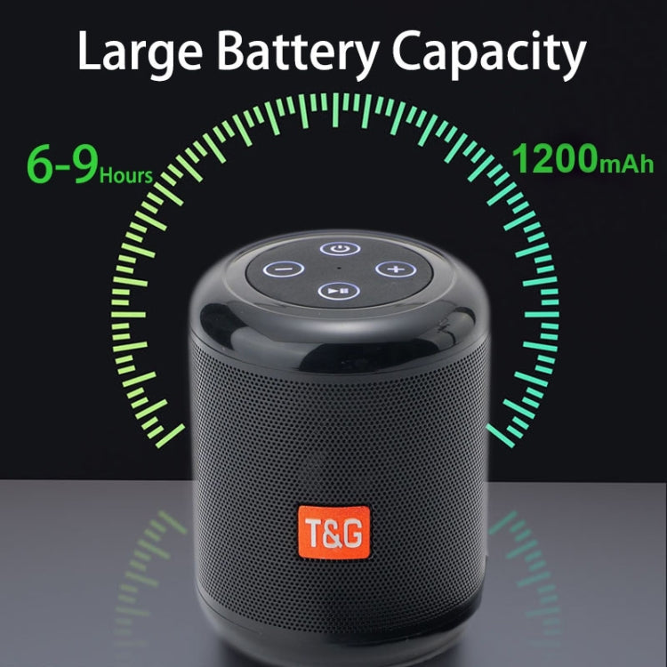 T&G TG519 TWS Altoparlante Bluetooth portatile HiFi Subwoofer Altoparlanti a colonna wireless per esterni Supporto TF Card / FM / Disco AUX / U da 3,5 mm / Chiamata in vivavoce